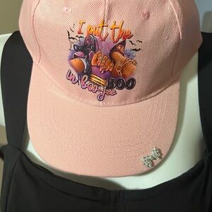 Pink  Cap with Fun Design
